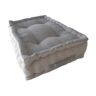 Cushions, Poufs And More Almofada de Costas Cinzento Ideal Para Paletes 60X40X20 cm 100% Algodão e Feito À Mão