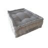 Cushions, Poufs And More Almofada de Costas Bege Ideal Para Paletes 60X40X20 cm 100% Algodão e Feito À Mão