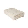 Cushions, Poufs And More Almofada de Costas Ecru Ideal Para Paletes 60X40X20 cm 100% Algodão e Feito À Mão