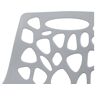 Beliani Cadeira de jardim em plástico Morgan de Material sintético Cinzento 46x54x79
