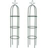 Vidaxl Arco de jardim torre, 2 pcs