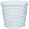 Versa Vaso Zink Branco 18,5 X 16 X 18 Cm Metal