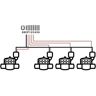 Suinga Programador de irrigação Solem LoRa 9V, 4 estações de irrigação