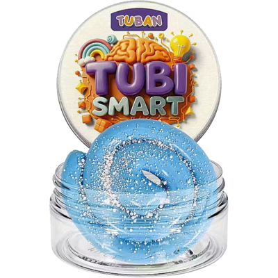 TUBAN TUBI SMART Massa de Modelar Blue Sky 50g Plasticina Massa de Modelar Elástica e Sensorial +6 TUBAN TUBI SMART Massa de Modelar Blue Sky 50g Plasticina Massa de Modelar Elástica e Sensorial +6