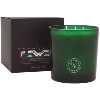 Castelbel Tiles Vela Aromática 3 Pavios Green Sencha 600g Castelbel Tiles Vela Aromática 3 Pavios Green Sencha 600g