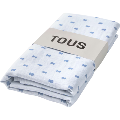 Tous Baby Musselina Bebé de Algodão Ursos Azul 98x118cm Tous Baby Musselina Bebé de Algodão Ursos Azul 98x118cm