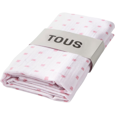 Tous Baby Musselina Bebé de Algodão Ursos Rosa 98x118cm Tous Baby Musselina Bebé de Algodão Ursos Rosa 98x118cm