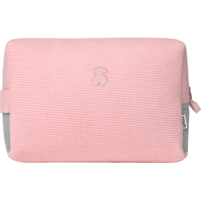 Tous Baby Nécessaire Rosa com Urso Bordado 26x12x17cm Tous Baby Nécessaire Rosa com Urso Bordado 26x12x17cm