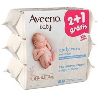 Aveeno Baby Toalhitas Limpeza 3x72 Aveeno Baby Toalhitas Limpeza 3x72