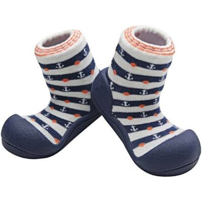 Sapatos de bebê ATTIPAS Marine Navy - Ergonômicos, Flexíveis, Respirantes Sapatos de bebê ATTIPAS Marine Navy - Ergonômicos, Flexíveis, Respirantes