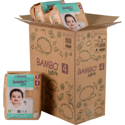 Bambo Nature Fraldas T4 L 7-14kg Paper Bag 6x24 Unidades 144 fraldas Bambo Nature Fraldas T4 L 7-14kg Paper Bag 6x24 Unidades 144 fraldas