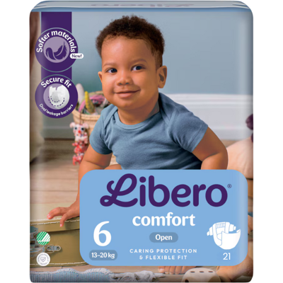 Libero Comfort 6 Fralda 13-20kg 21 Fraldas - Proteção até 12 Horas Libero Comfort 6 Fralda 13-20kg 21 Fraldas - Proteção até 12 Horas