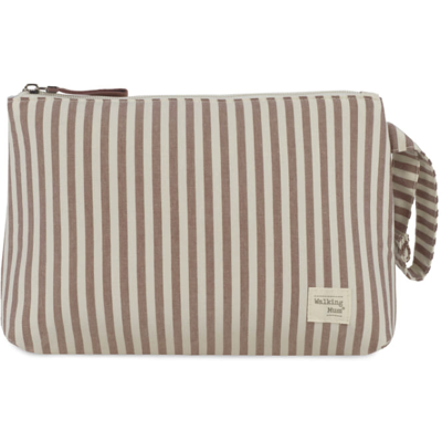 Walking Mum Necessaire Praliné Strips Moka 26cm Walking Mum Necessaire Praliné Strips Moka 26cm