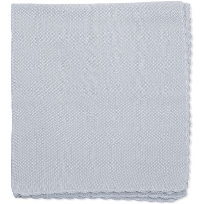 Pasito a Pasito Manta Tricot Azul 75x100cm 100% algodão Pasito a Pasito Manta Tricot Azul 75x100cm 100% algodão