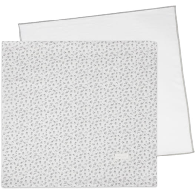 Pasito a Pasito Pack 2 Musselinas Little Bloom Flowers Grey 70x70cm Pasito a Pasito Pack 2 Musselinas Little Bloom Flowers Grey 70x70cm