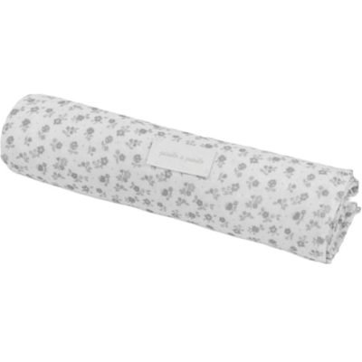 Pasito a Pasito Musselina Little Bloom Flowers Grey 120×120 cm Pasito a Pasito Musselina Little Bloom Flowers Grey 120×120 cm