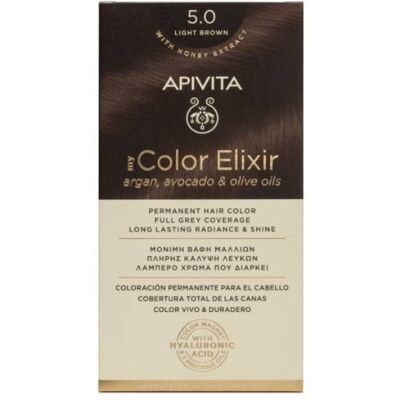 Apivita My Color Elixir Cor 5.0 Castanho Claro Apivita My Color Elixir Cor 5.0 Castanho Claro