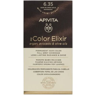 Apivita My Color Elixir Ouro Mogno Loiro Escuro - Tinta Permanente Apivita My Color Elixir Ouro Mogno Loiro Escuro - Tinta Permanente