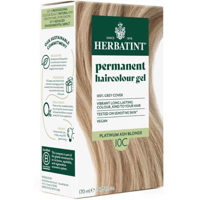 Herbatint 10C Louro Platinado Cinza Coloração Cabelo Sem Amoníaco Herbatint 10C Louro Platinado Cinza Coloração Cabelo Sem Amoníaco