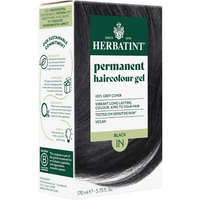 Herbatint 1N Preto Coloração Cabelo Sem Amoníaco Herbatint 1N Preto Coloração Cabelo Sem Amoníaco
