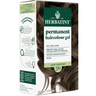 Herbatint 5N Castanho Claro Coloração 100% Cobertura Brancos Sem Amoníaco Herbatint 5N Castanho Claro Coloração 100% Cobertura Brancos Sem Amoníaco