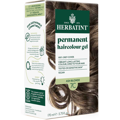 Herbatint 7C Louro Cinza Neutraliza Amarelos Coloração Sem Amoníaco Herbatint 7C Louro Cinza Neutraliza Amarelos Coloração Sem Amoníaco
