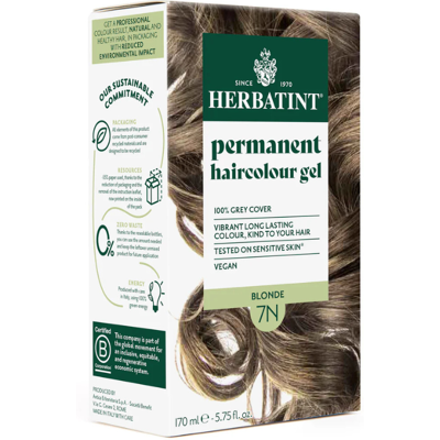 Herbatint 7N Louro Claro Coloração 100% Cobertura Brancos Sem Amoníaco Herbatint 7N Louro Claro Coloração 100% Cobertura Brancos Sem Amoníaco