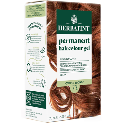 Herbatint 7R Louro Acobreado Reflexos Cobre/Morango Coloração Sem Amoníaco Herbatint 7R Louro Acobreado Reflexos Cobre/Morango Coloração Sem Amoníaco