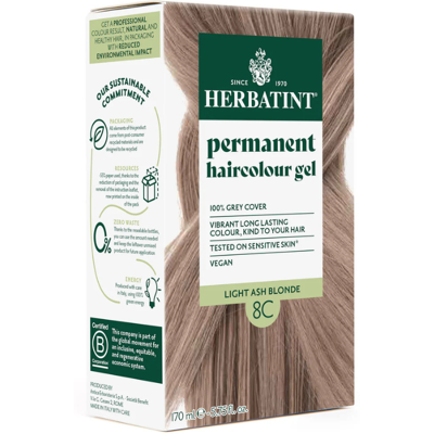 Herbatint 8C Louro Claro Cinza Louro Platinado Neutraliza Amarelos Intensos Herbatint 8C Louro Claro Cinza Louro Platinado Neutraliza Amarelos Intensos