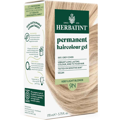 Herbatint 9N Louro Muito Claro Base p/ Tons Platinados 100% Cobertura Brancos Sem Amoníaco Herbatint 9N Louro Muito Claro Base p/ Tons Platinados 100% Cobertura Brancos Sem Amoníaco