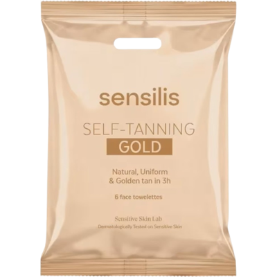 Sensilis Self-Tanning Gold Toalhitas Autobronzeadoras 6 unidades Bronzeado Natural em 3h Sensilis Self-Tanning Gold Toalhitas Autobronzeadoras 6 unidades Bronzeado Natural em 3h