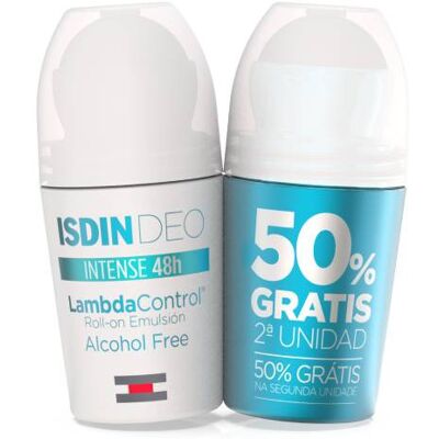 Isdin Lambda Control Desodorante Roll-On Intensivo 48h Duo Isdin Lambda Control Desodorante Roll-On Intensivo 48h Duo