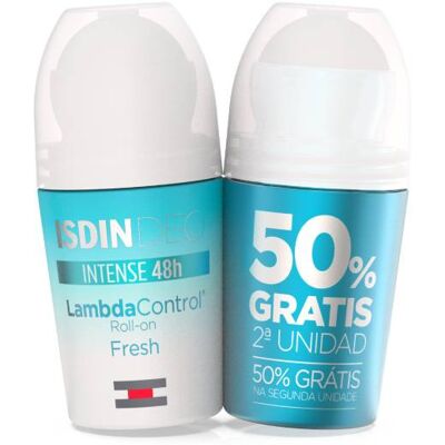 Isdin Lambda Control Intensivo 48h Desodorante Roll-On Duo 2 x 50 ml Isdin Lambda Control Intensivo 48h Desodorante Roll-On Duo 2 x 50 ml