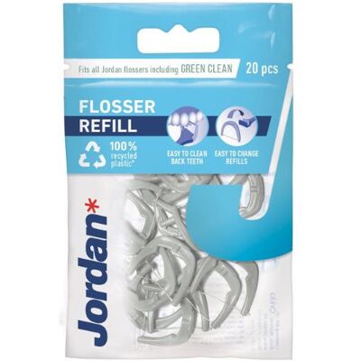 Jordan Easy Clean Floss Refill - Cabeças de fio dental Jordan Easy Clean Floss Refill - Cabeças de fio dental