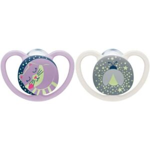 Nuk Space Night Chupetas Silicone 0-6M Nuk Space Night Chupetas Silicone 0-6M