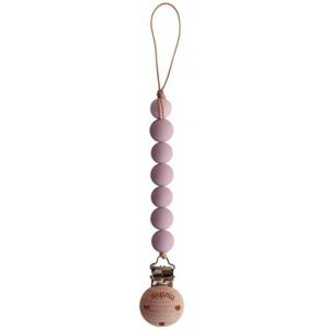 Mushie Halo Corrente Chupeta Mauve +0M Mushie Halo Corrente Chupeta Mauve +0M