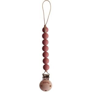 Mushie Halo Corrente Chupeta Redwood +0M Mushie Halo Corrente Chupeta Redwood +0M