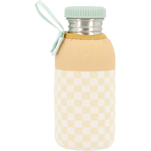 Monnëka Garrafa Inox Forrada Person Stripes Yellow Chess 500ml Monnëka Garrafa Inox Forrada Person Stripes Yellow Chess 500ml