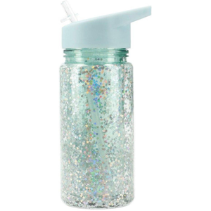 Tutete Garrafa Palhinha Plástico Glitter Stars Turqoise Tutete Garrafa Palhinha Plástico Glitter Stars Turqoise