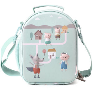 Tutete Bolsa Lanche Térmica 3D Três Porquinhos Tutete Bolsa Lanche Térmica 3D Três Porquinhos
