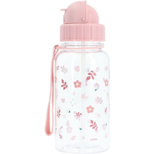 Tutete Garrafa Infantil Leaves Rosa 500ml Sem BPA com Palhinha Dobrável Tutete Garrafa Infantil Leaves Rosa 500ml Sem BPA com Palhinha Dobrável
