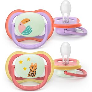 Philips Avent Ultra Air Chupeta Noturna 18M+ Tucano e Leopardo - Brilha no Escuro 2 Unidades Philips Avent Ultra Air Chupeta Noturna 18M+ Tucano e Leopardo - Brilha no Escuro 2 Unidades