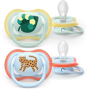 Philips Avent Ultra Air Chupeta Minhoca e Leopardo 0-6M 2 Chupetas Silicone Philips Avent Ultra Air Chupeta Minhoca e Leopardo 0-6M 2 Chupetas Silicone