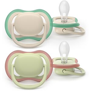 Philips Avent Ultra Air Chupeta Bege e Verde 6-18M 2 Chupetas Silicone Philips Avent Ultra Air Chupeta Bege e Verde 6-18M 2 Chupetas Silicone