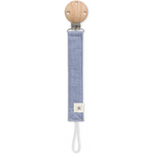 Saro Porta Chupeta Cotton Dusty Blue Prendedor Chupeta Saro Porta Chupeta Cotton Dusty Blue Prendedor Chupeta