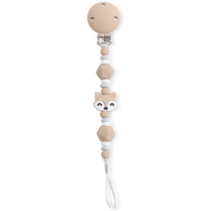 Saro Porta Chupeta Foxy Castanho Prendedor Silicone Saro Porta Chupeta Foxy Castanho Prendedor Silicone
