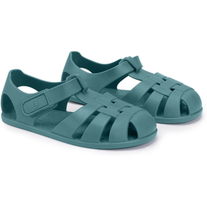 Monnëka Sandálias Infantis T29 Whale Teal Verdes Barefoot PVC Sem Ftalatos Monnëka Sandálias Infantis T29 Whale Teal Verdes Barefoot PVC Sem Ftalatos