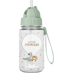 Saro Garrafa Infantil Little Explorers 400ml Tritan com Palhinha Automática Leve e Durável Saro Garrafa Infantil Little Explorers 400ml Tritan com Palhinha Automática Leve e Durável