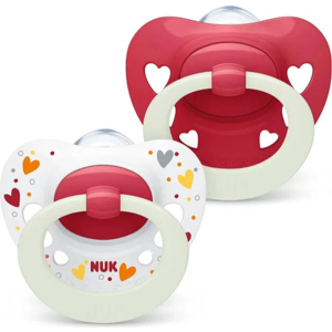 Chupeta Nuk Signature Night - Brilhante, Silicone, 0-18M Chupeta Nuk Signature Night - Brilhante, Silicone, 0-18M