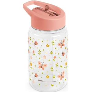Miniland Garrafa Criança Butterfly Tritan 450ml Com Palhinha e Espaço para Nome Miniland Garrafa Criança Butterfly Tritan 450ml Com Palhinha e Espaço para Nome